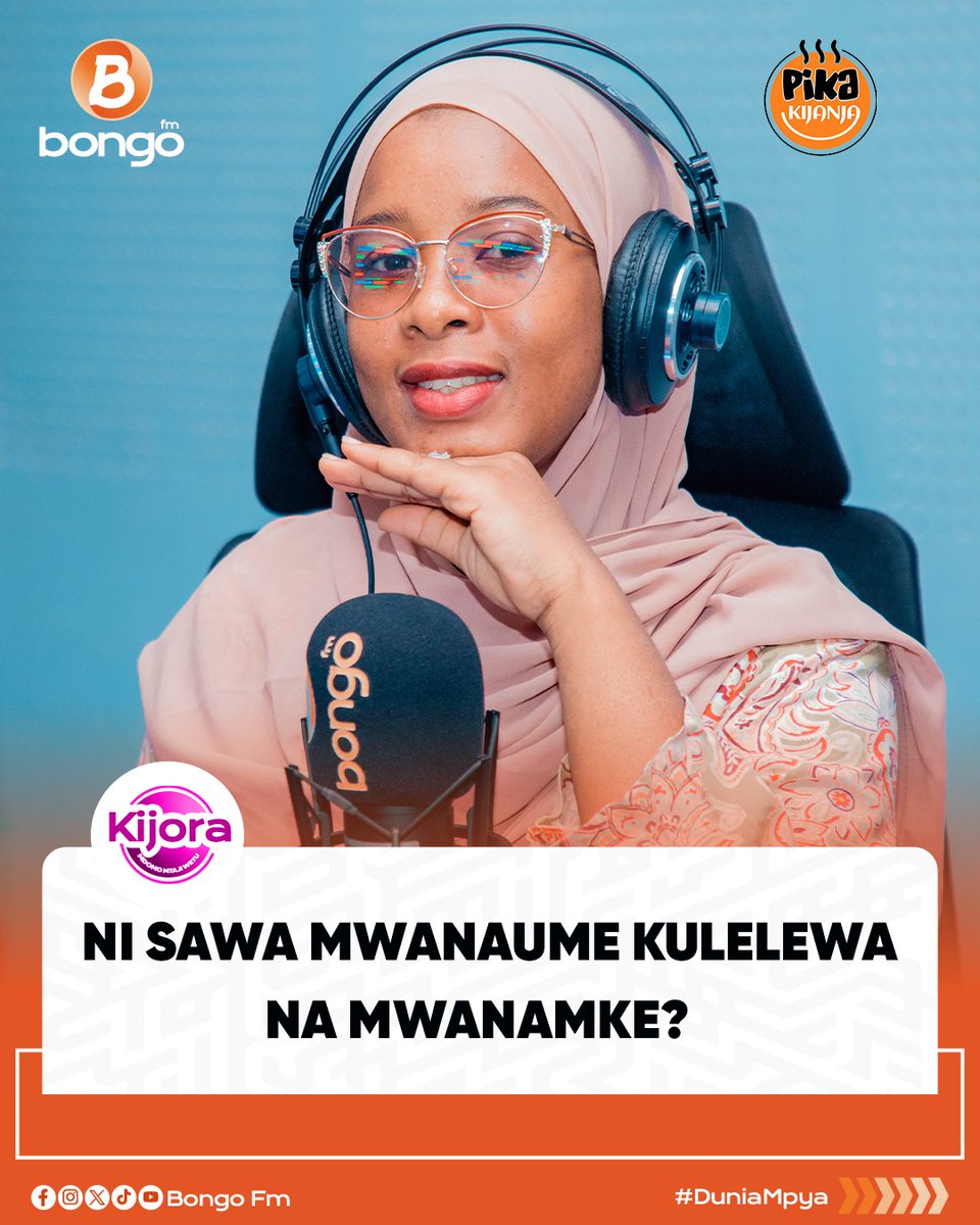 Tuambie unaona ni sawa mwanaume kulelewa na mwanamke? Maoni yako yanasomwa live ndani ya Kijora cha @Bongo_FMtz 📸 & ✍️@said_pichadunia