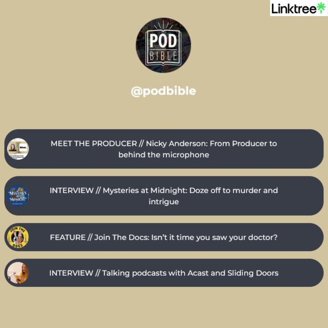 Did you miss any of our articles last week? There’s still time to catch up – just click on the link below to see the full list! linktr.ee/podbible #podcast #podcasting #podlife #podernfamily #linktree