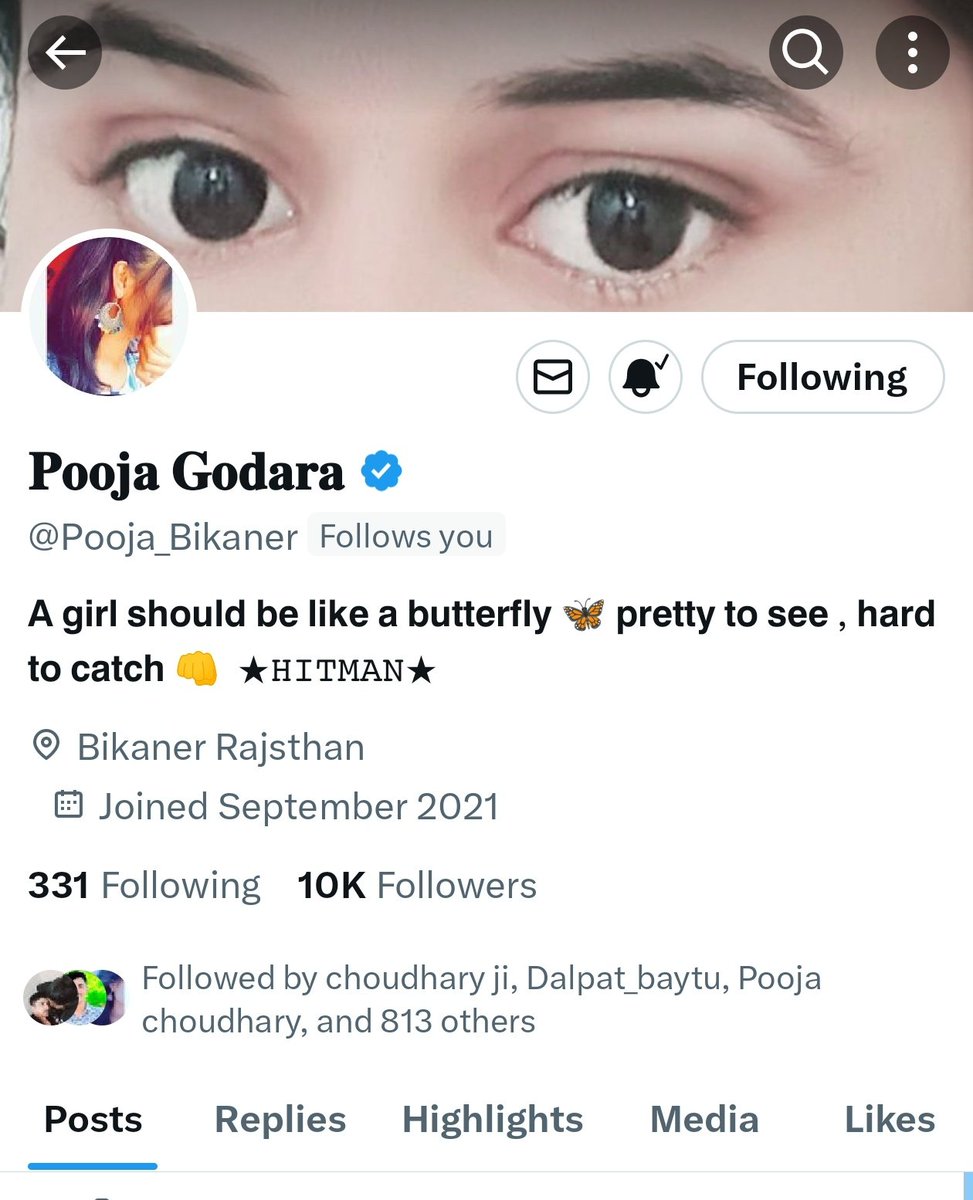 Congratulations 🎉 @Pooja_Bikaner sis for 10k followers 🥳🥳