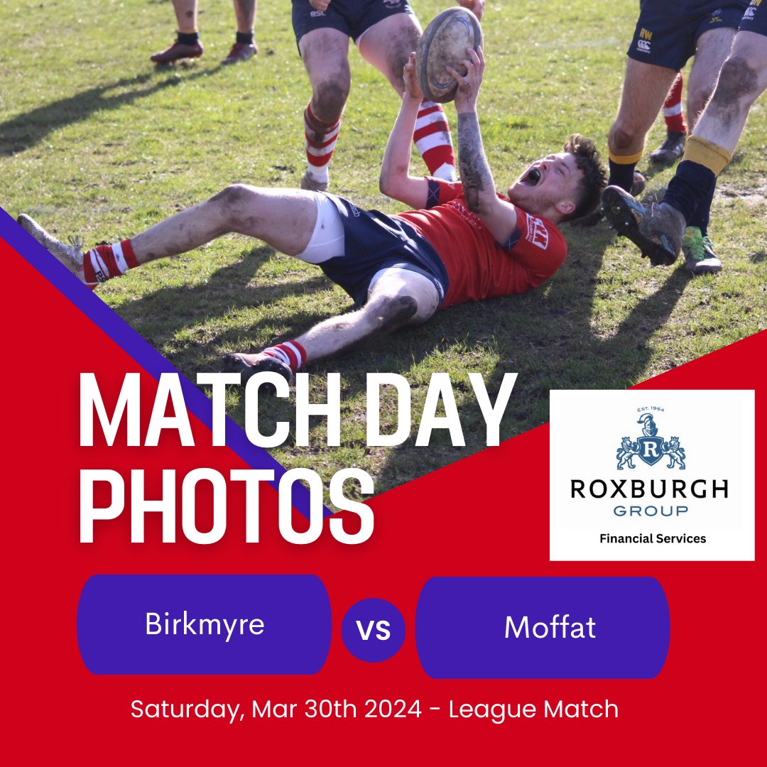Our match day photos from out game against Moffat are now available to view. You can do so by following this link to the club website:-

pitchero.com/clubs/birkmyre…

#rugbyunion #rugbylife #scottishrugby #birkmyrerfc #birkmyrerugby #birkmyrerugbyclub #birkmyrebears #matchdayphotos