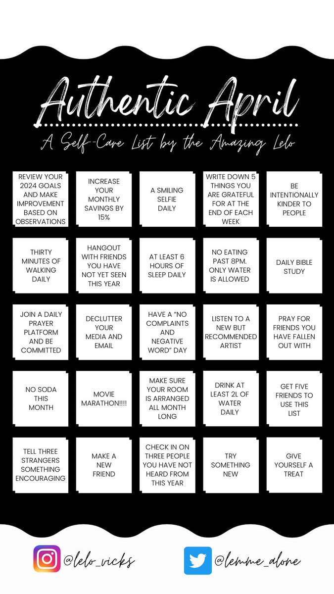 Embrace being perfectly imperfect. Learn from your mistakes and forgive yourself, you’ll be happier.
- Roy Bennett

This April, be and own all of who you are! Be your most authentic self.

Please RT and like ❤️