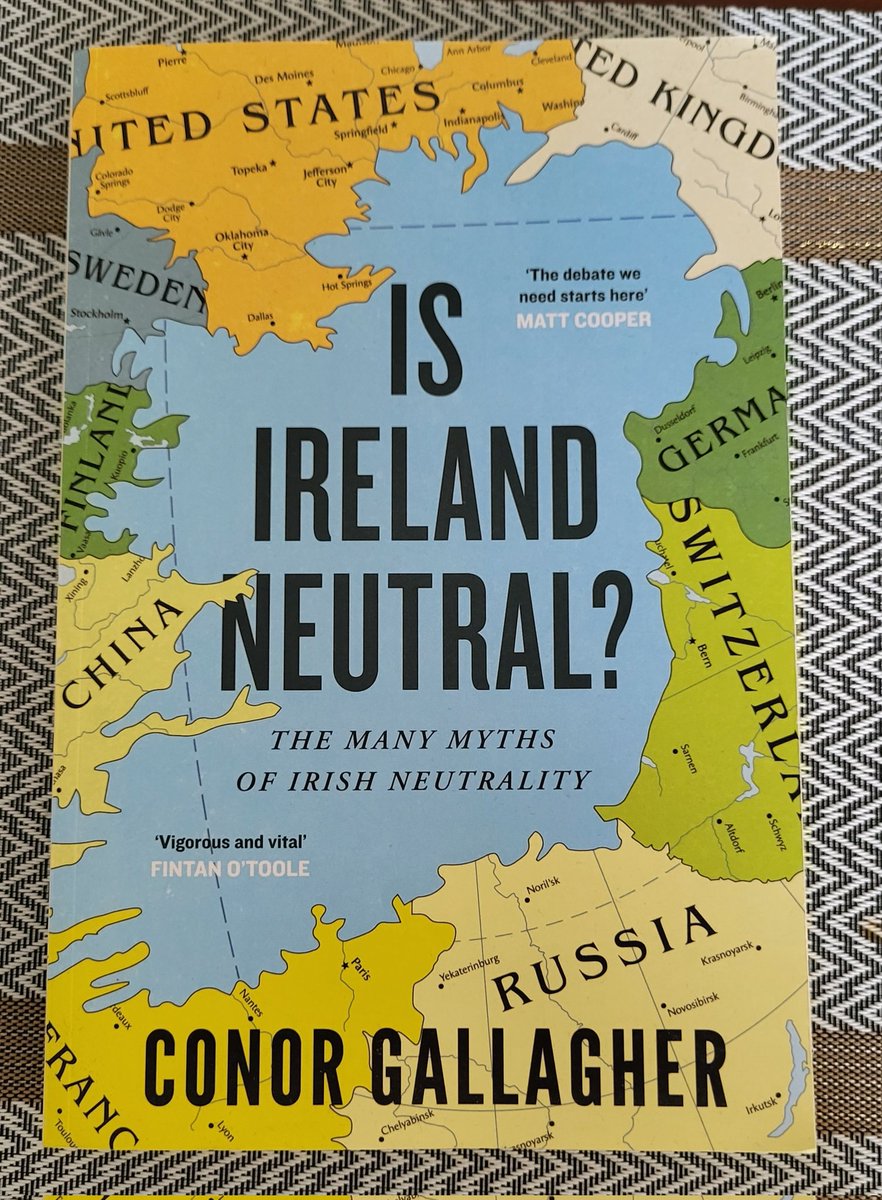 It being April Fool's Day, I've decided to get stuck into @ConorGallaghe_r's excellent work on the greatest joke ever played on the Irish🇮🇪 people: #Neutrality (the book is excellent, so far. Neutrality, not so much)