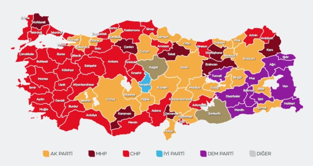 Turkish local election results are even more dramatic in terms of which party will govern how many people...