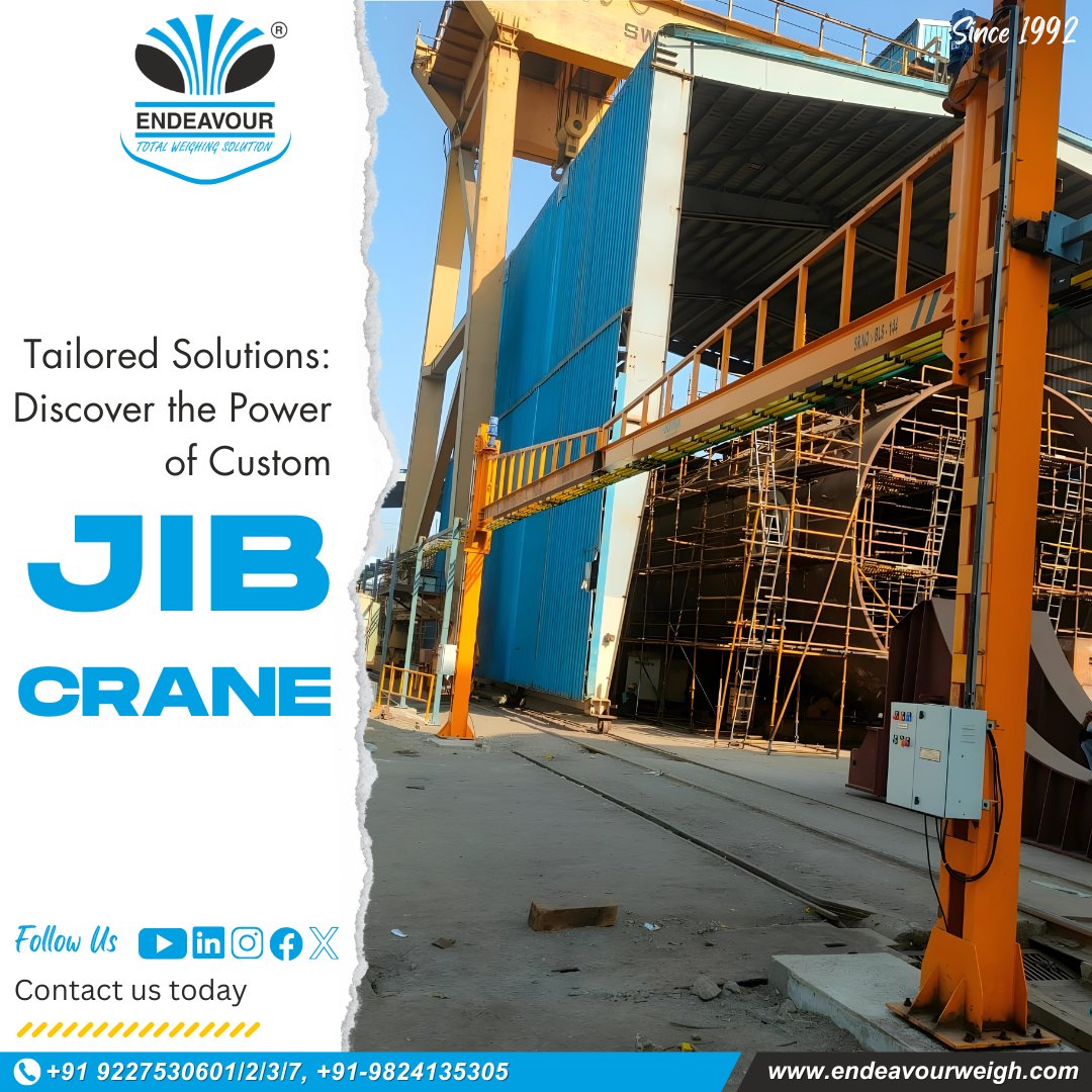 Tailored Solutions: Discover the Power of Custom Jib Cranes

Seeking a lifting solution perfectly aligned with your unique requirements? Our Custom Jib Cranes offer unparalleled flexibility and precision.  #CustomJibCrane #TailoredSolutions #PrecisionLifting #IndustrialEquipment