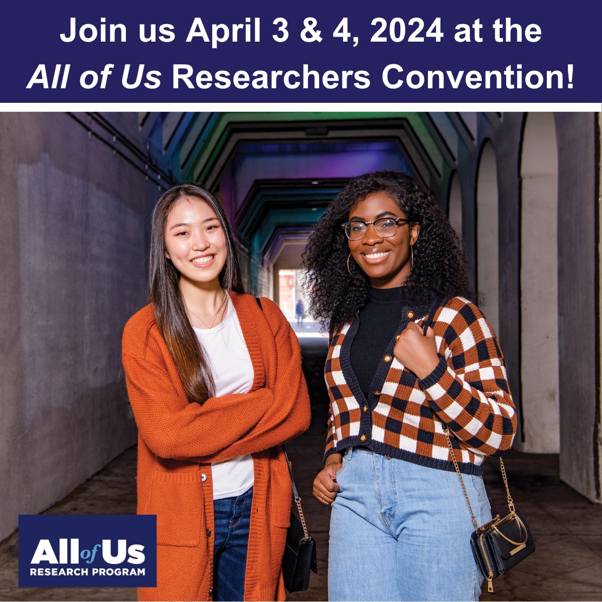 Interested in learning about the future of health research? It's not too late! Attend the free, virtual @All of Us Research Convention on April 3 and 4! Register by visiting ResearchAllofUs.org/2024Convention #AllofUsRC2024 #JoinAllofUs