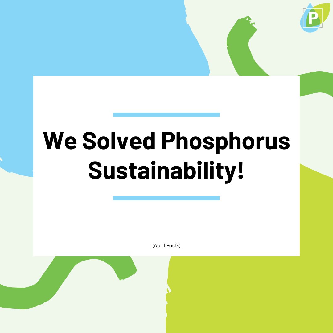 STEPS_STC's tweet photo. Just kidding... It's a wicked problem that will take a while to solve. But we're in it for the long haul!
#AprilFoolsDay #phosphorus #sustainability #wickedproblem #NSFfunded #NSFstories https://t.co/wg9WnaKEuD