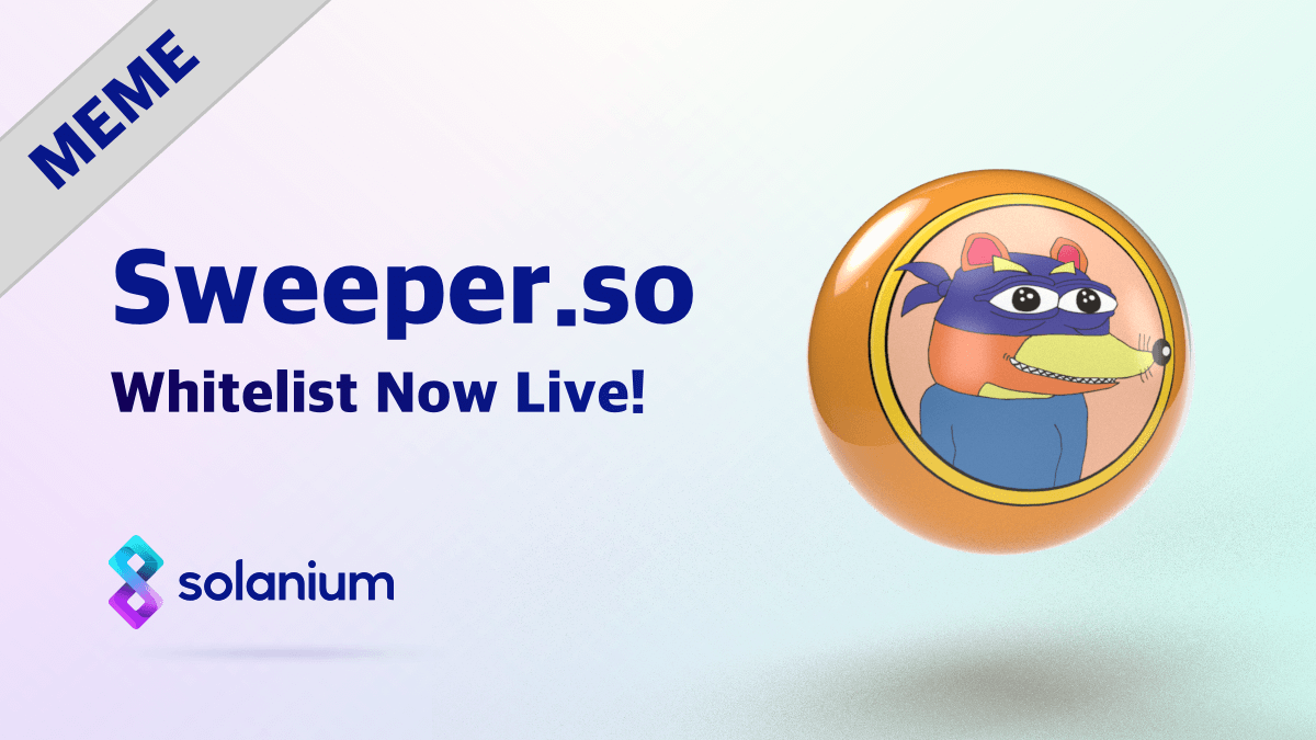 ✨@SweeperOnSolana Whitelist is Live! Don't forget, you can still increase your stake on solanium.io and improve your chances of allocation! Snapshot will be taken on 3 April 11AM UTC ⏰ Sign up now ➡️solanium.io/project/sweeper Read more about the whitelisting and…