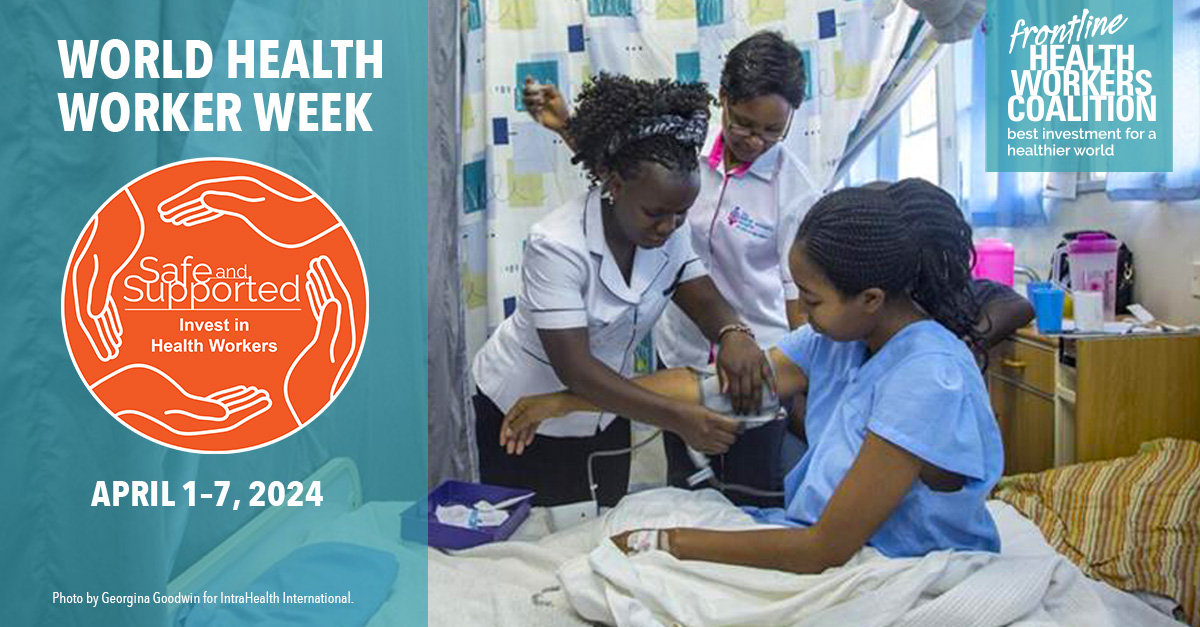 This week, we join @FHWCoalition to celebrate  #WorldHealthWorkerWeek. Let's unite in advocating for leaders at all levels to fulfill their commitments & prioritize investment, protection, & support for the health workforce, especially women.
#WHWWeek #SafeSupportedHealthWorkers