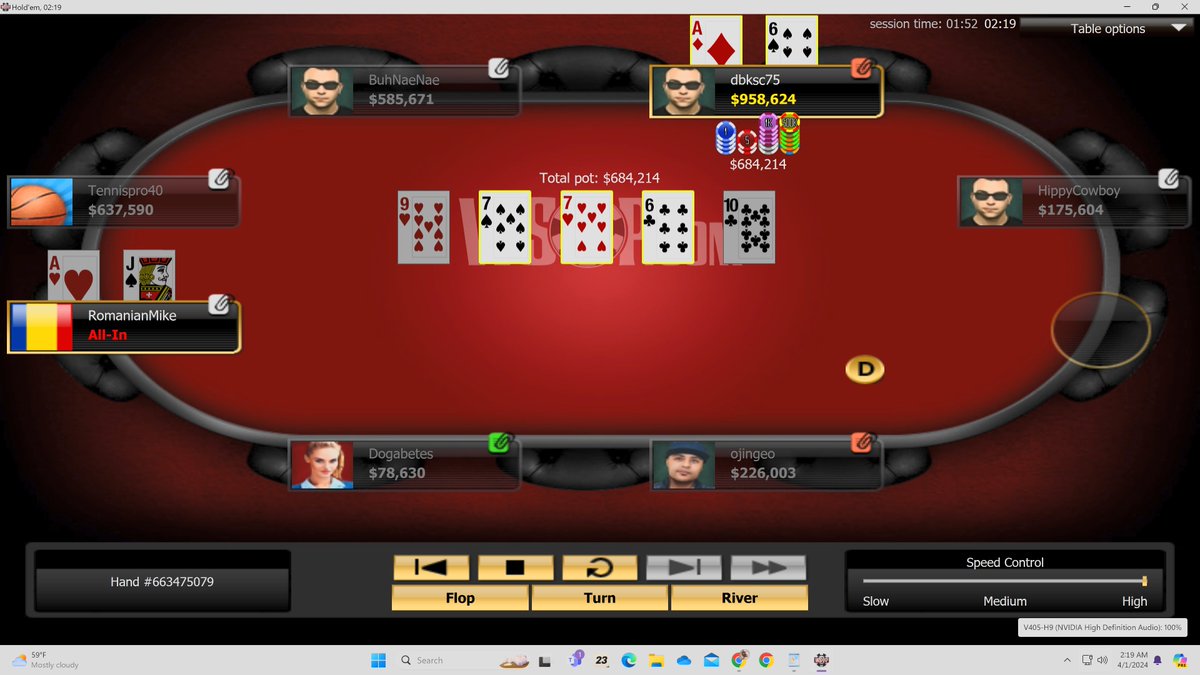 Genius calls ALL IN with A6 on 977 flop... turns the 6... cracks my AJ - 13 left... damn it @wsopcom @wsop #poker