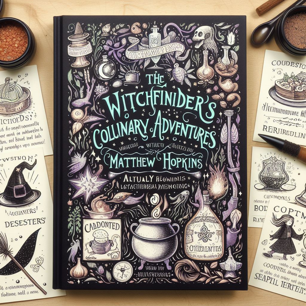 Good news! Inspired by the wonderful work of @tudorfoodrecipe I've been commissioned to produce The Witch-Finders' Cook book. Find recipes inspired by Matthew Hopkins's adventures round East Anglia. Rest assured, no Eye of Newt, but instead plenty of red Herrings.