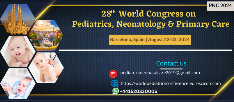 Excited for the 28th World Congress on Pediatrics, Neonatology & Primary Care happening in Barcelona, Spain on August 22-23, 2024! Join leading experts as they discuss the latest advancements in #pediatrics, #neonatology, and #primarycare. Don't miss out! #PNC2024