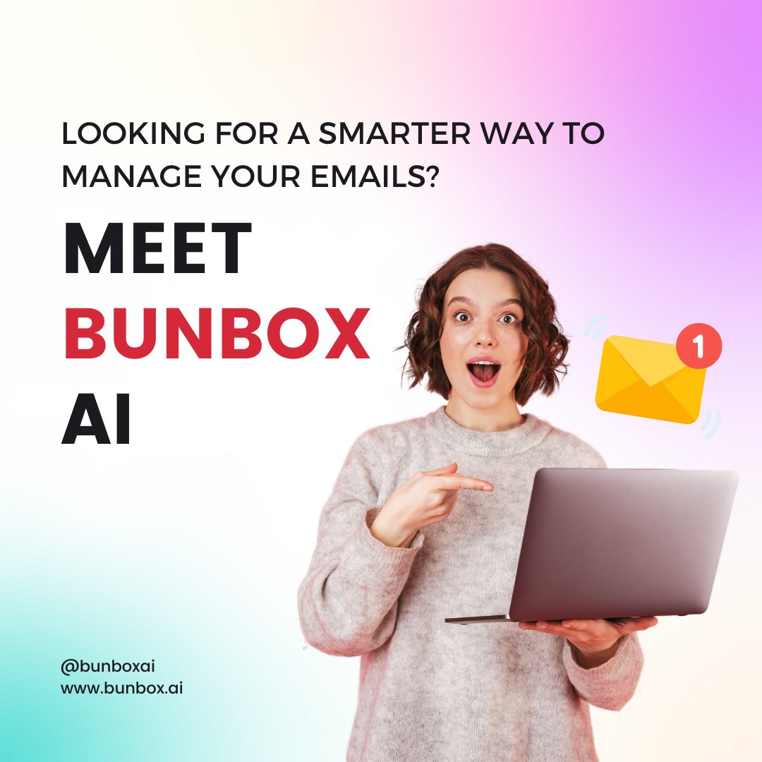 📷 Looking for a smarter way to manage your emails? Meet BunBox AI! Our cutting-edge tool uses AI to analyze and summarize entire email threads, giving you a clear overview in seconds.
Visit bunbox.ai to learn more
.
.
.
#SmartEmailManagement #AIInnovation #BunBoxAI