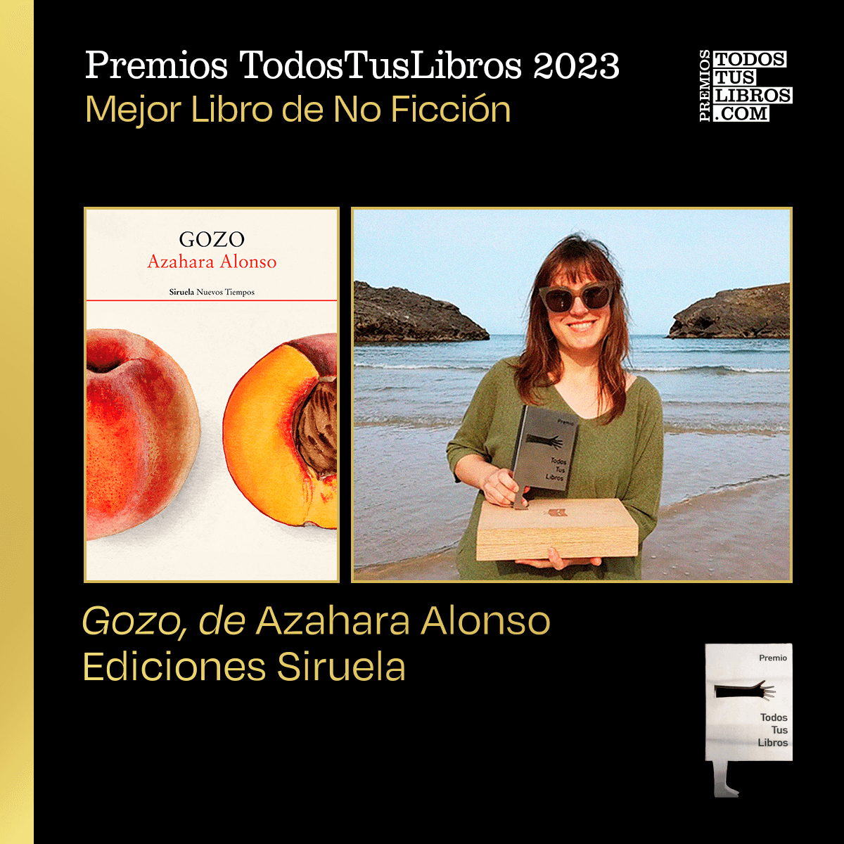 🏆📙🍑 ¡Feliz lunes! 📌 tinyurl.com/TTL-Gozo #ApoyaATuLibrería #TodosTusLibros #PremiosTodosTusLibros