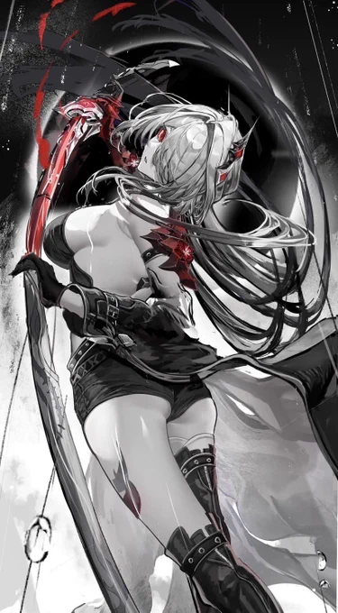 黄泉 モノクロver『残夢染める繚乱の一太刀』 #HonkaiStarRail   #崩壊スターレイル 