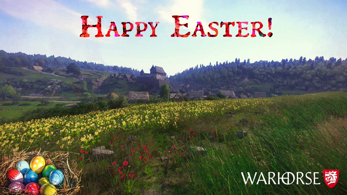 The team of Warhorse Studios wishes you a happy Easter. 🐇