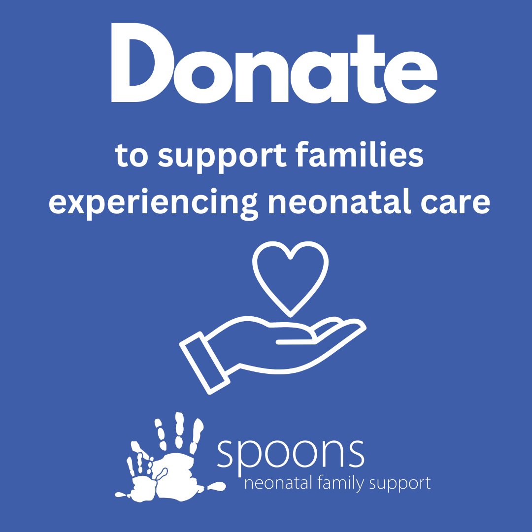 Like many other small charities, we're experiencing the difficult challenges of rising costs and increased demand for our services. If you're able to, please consider a small donation to support Spoons' services for neonatal families >> spoons.org.uk/get-involved/m… 💙💚💙💚💙💚