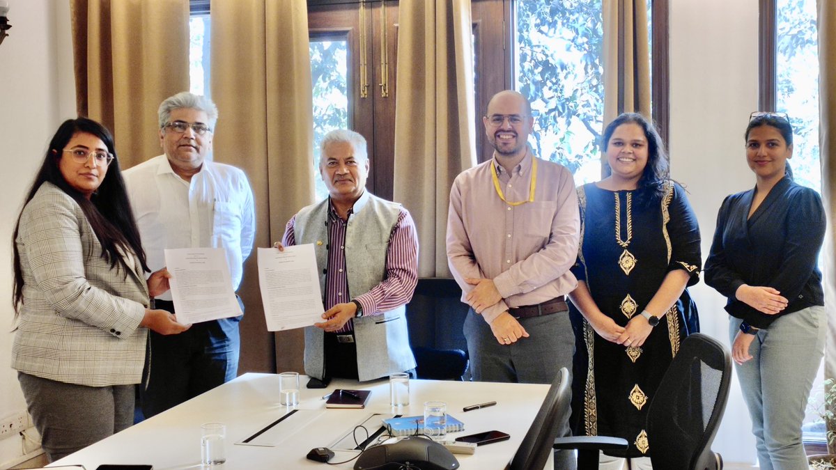 #SankalaFoundation & @IBCA_official signed an MoU to enhance knowledge exchange, conduct research, collaborate on advocacy, integrate sustainable practices to address climate change among others. This partnership is a concerted effort to protect & preserve the seven big cats.