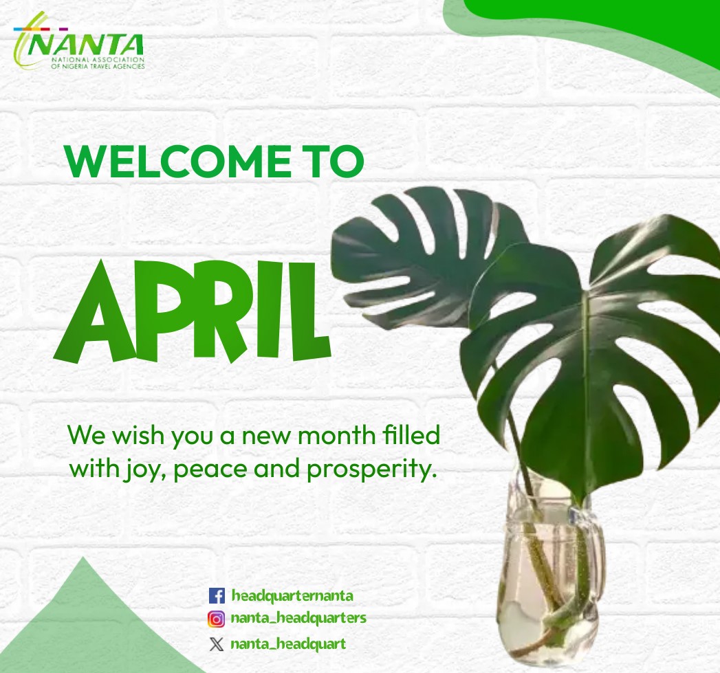 Welcome to the Month of April,

 Happy New Month!!   

 #april #april1st #april2024 #happynewmonth #newmonth #newmonthvibes #seasonofjoy #nanta #travel #nigeria #nigeriatotheworld #africatravel