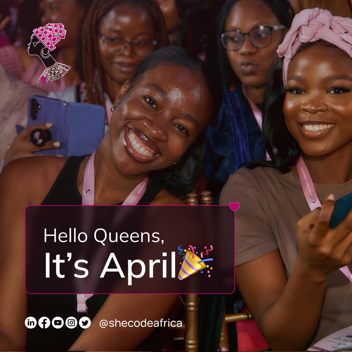 Happy New Month 🤗 #SheCodeAfrica