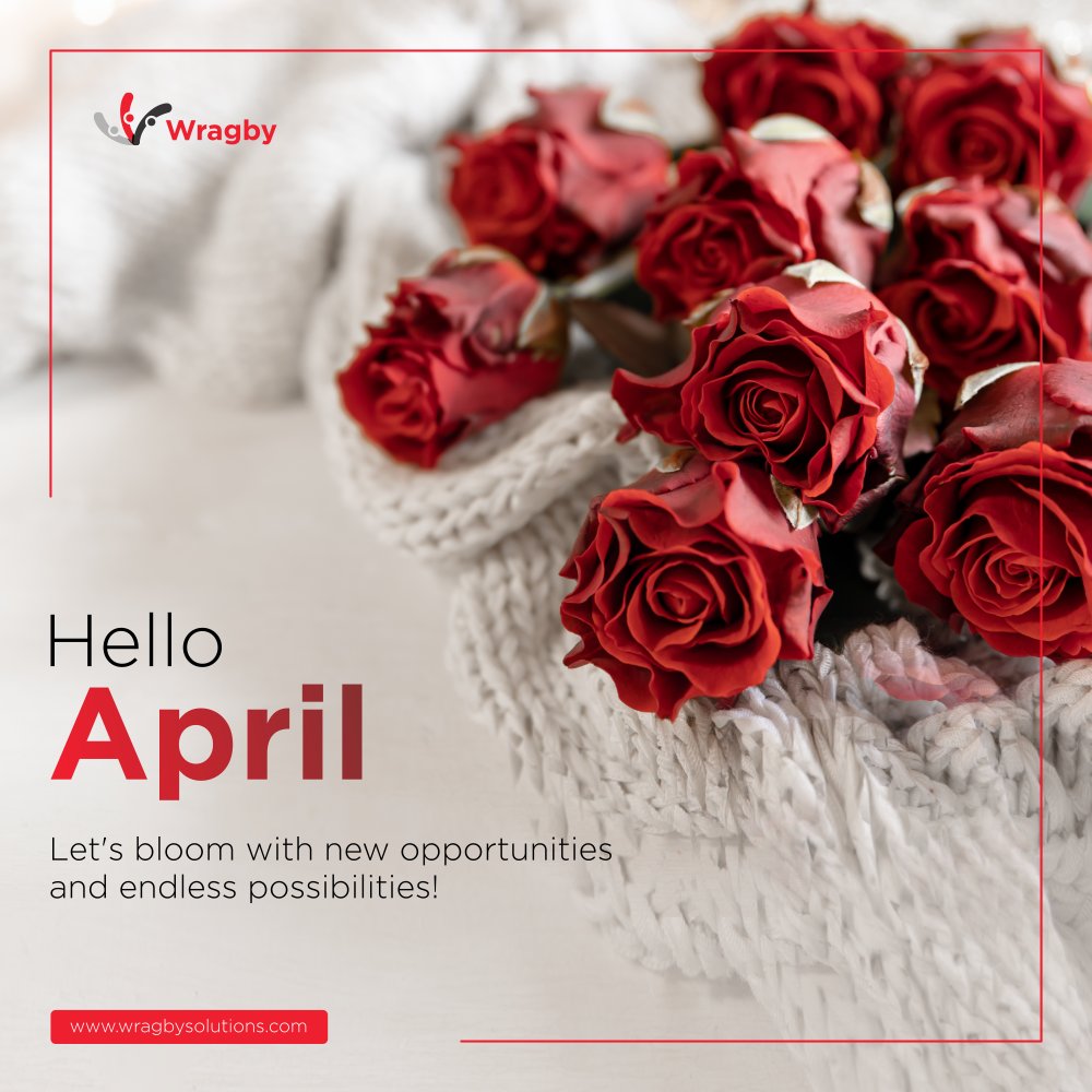 Spring into April with a bouquet of fresh ideas and vibrant energy! Happy New Month from us at Wragby. #Happynewmonth #April