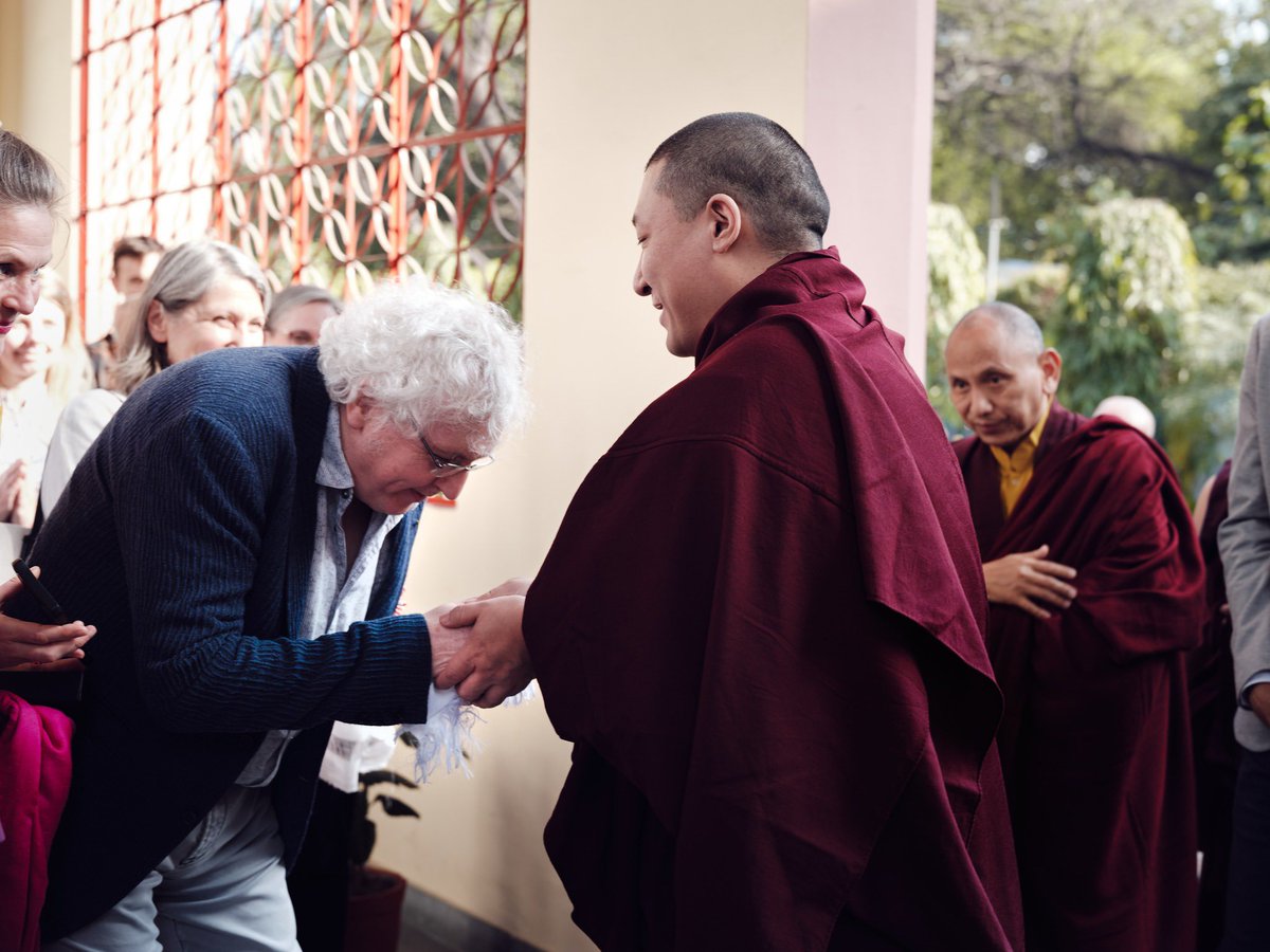 Mikyo_Dorje's tweet photo. Our precious teacher, Lama Jampa Thaye, with His Holiness Karmapa Trinley Thaye Dorje, in India last month.
#karmapa #buddhism #dharma #kagyu #kibi #dechen #lamajampathaye #mikyodorjeinstitute https://t.co/EYTu32nazl