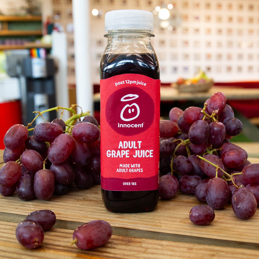 WE FINALLY MADE ADULT GRAPE JUICE In case you were wondering what the difference between adult grapes and regular grapes is, this drink might not be for you. But just in case, they're grapes picked and eaten by adults. Obviously.