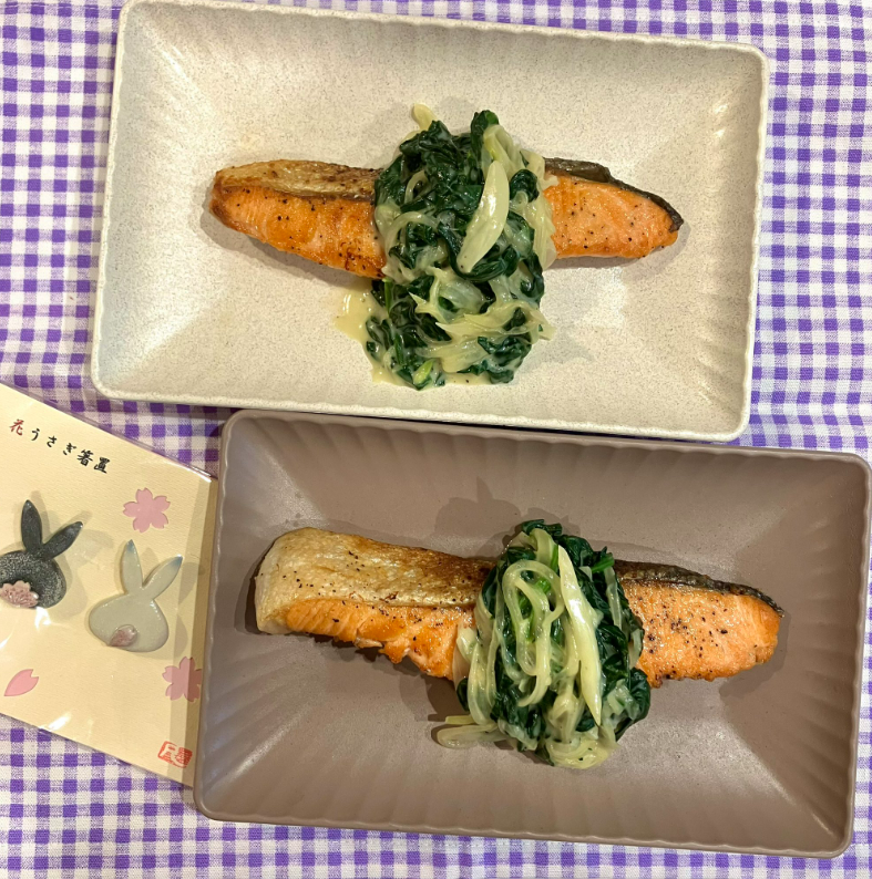 alice__ntv's tweet photo. #ありすごはん 作ってみたキャンペーン👩‍🍳

最後のレシピは...✨
#ほうれん草ソースのサーモンムニエル🥬

#厨房のありす も #ありすごはん も
楽しんでいただけましたでしょうか🥰

毎週たくさんのお料理を
本当にありがとうございました🧑‍🍳👩‍🍳👨‍🍳

これからも #ありすごはん を
作ってみてくださいね🍳 https://t.co/1W68OnMeer
