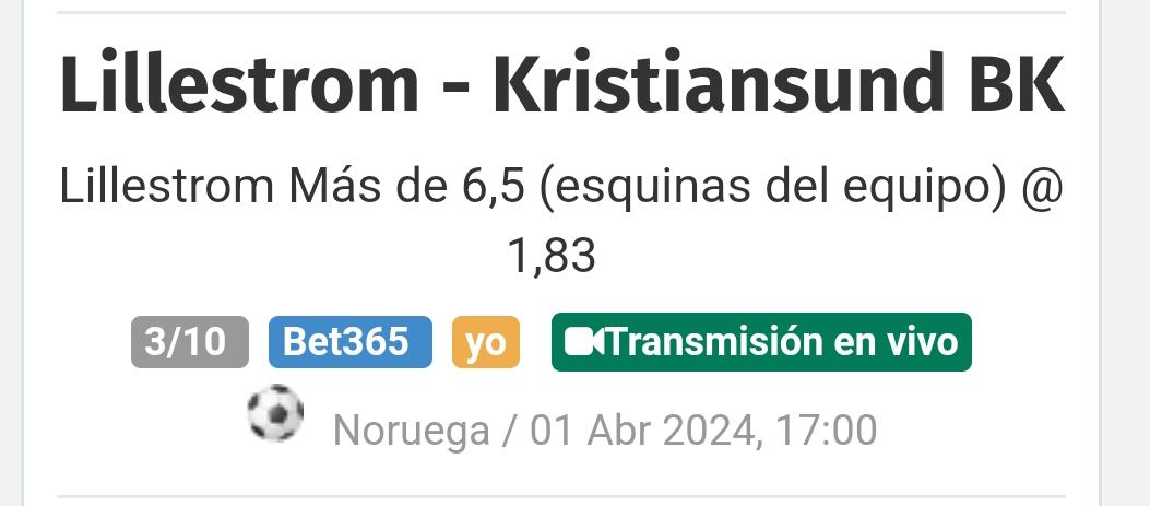 Cornersmiguel's tweet photo. Vuelve Noruega. Vamos con nuestro primer pick de la temporada.
https://t.co/viDniIP3AG https://t.co/3SRCzUnCpe