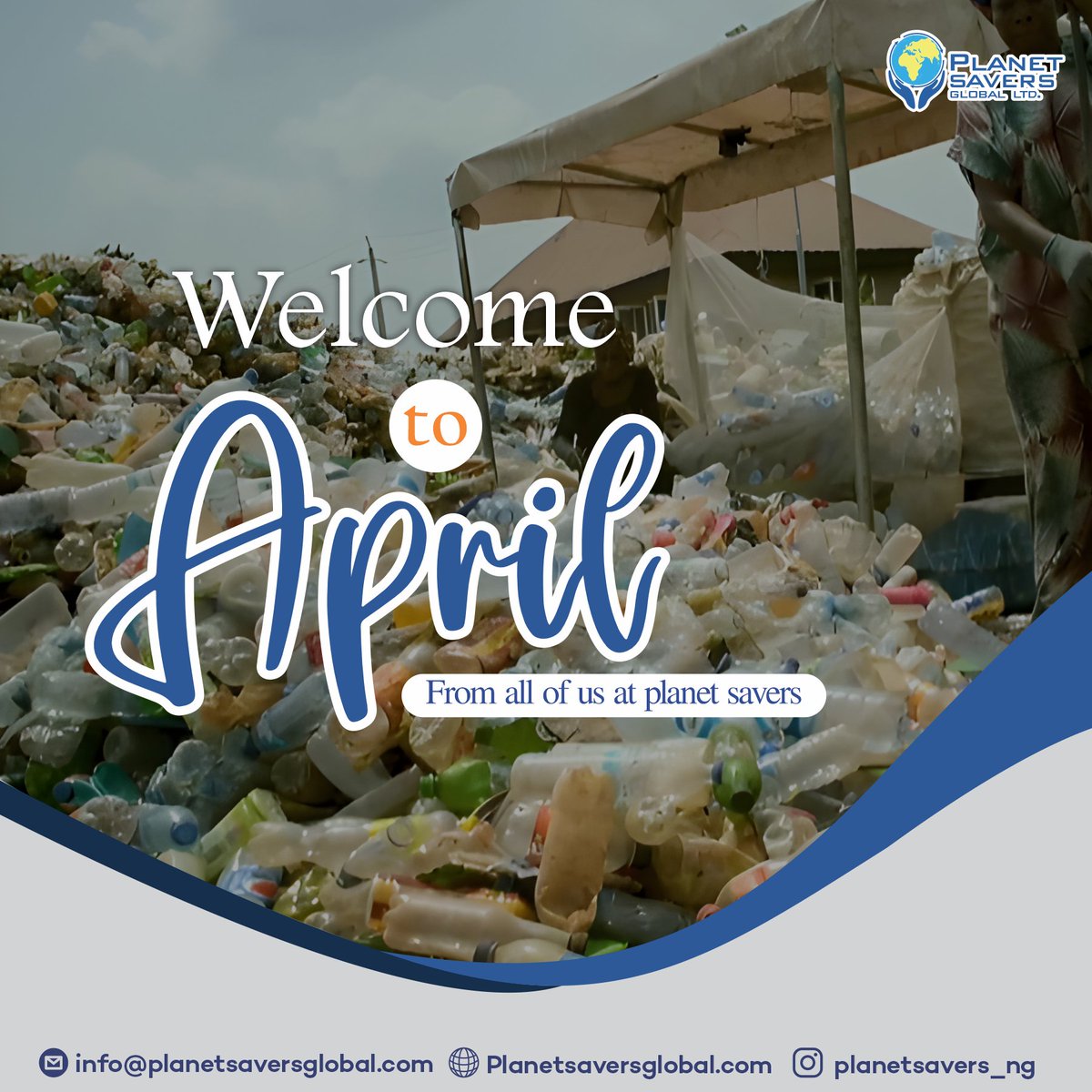 It's April!
The beginning of the second quarter of the year.
Cheers to a new month and another chance for you to realign your plans to achieve your goals for the year. 

From all of us at Planet Savers Global, we wish you a fulfilling month.

#psglobal
#recyclingcompany