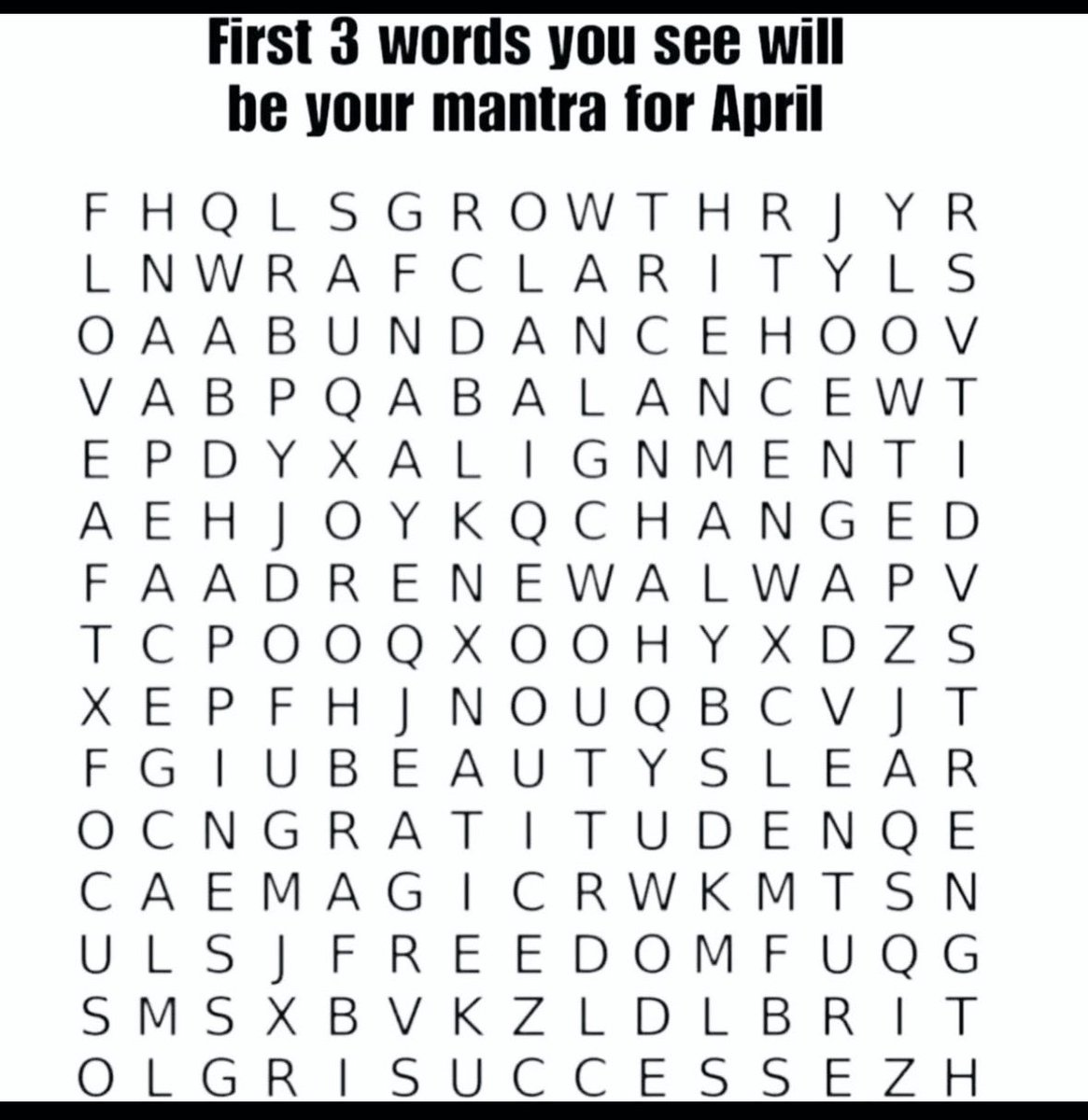 Happy April people! 

May it be a month of goodness for you all!