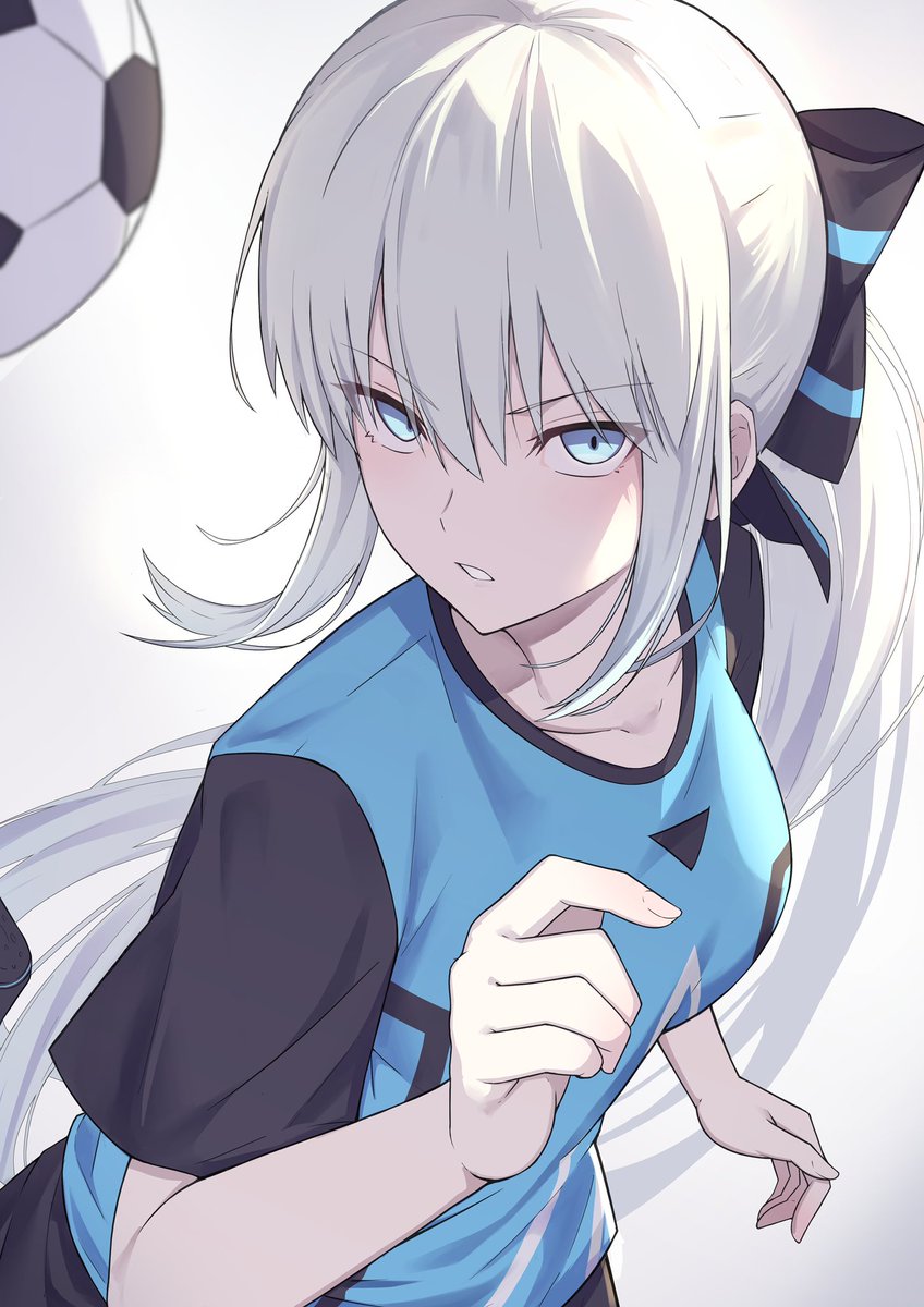 NATU_ZAME's tweet image. Fate/Dream Striker面白かったです！
サッカーユニフォームのモルガン可愛かったので描きました！

#FateDS #FGO