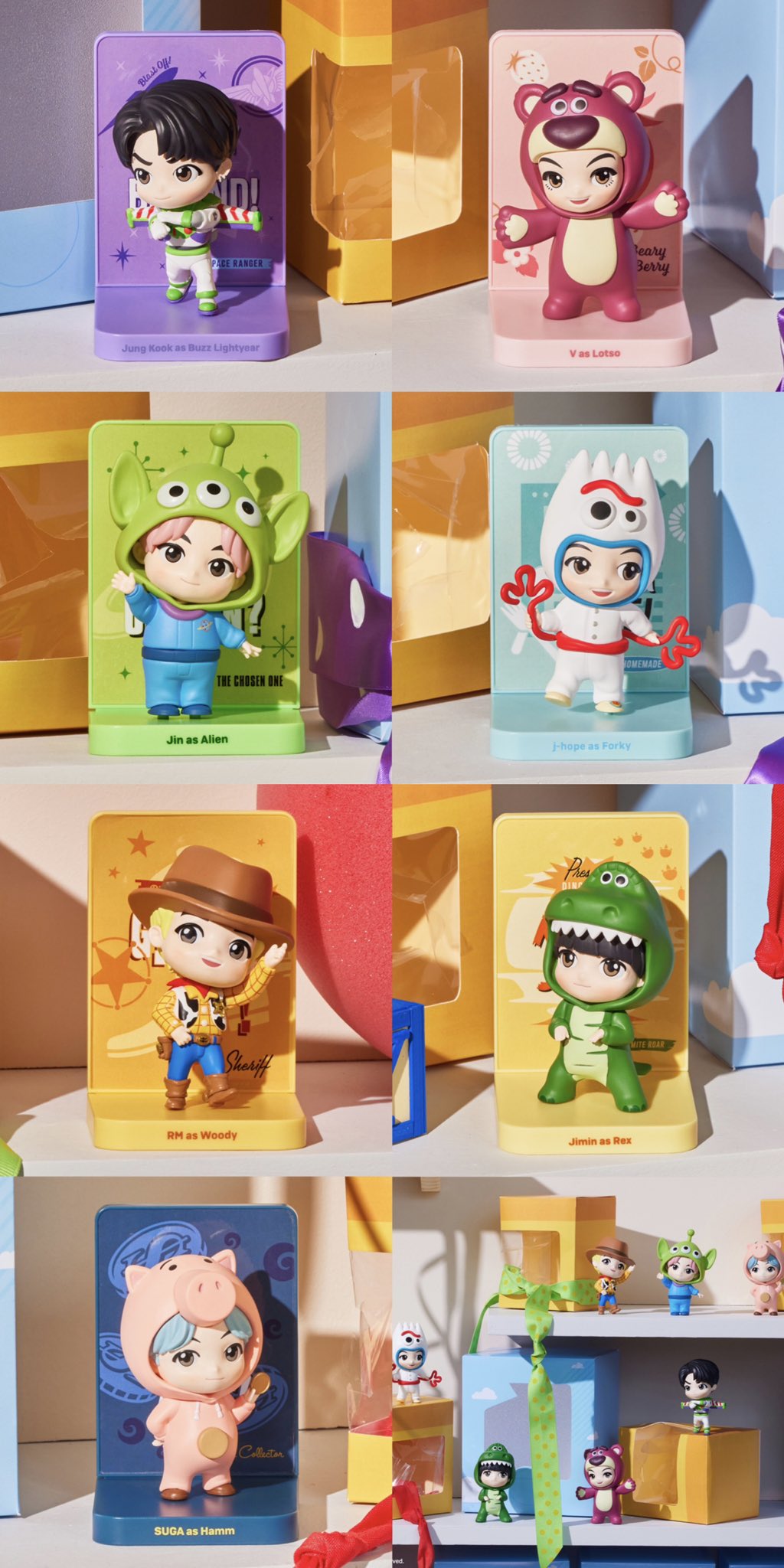 【3体セット】BTS TinyTan トイストーリー コラボ フィギュア 人形 BTS [ FIGURE ] TOY STORY | TINYTAN COLLABORATION - Music Plaza