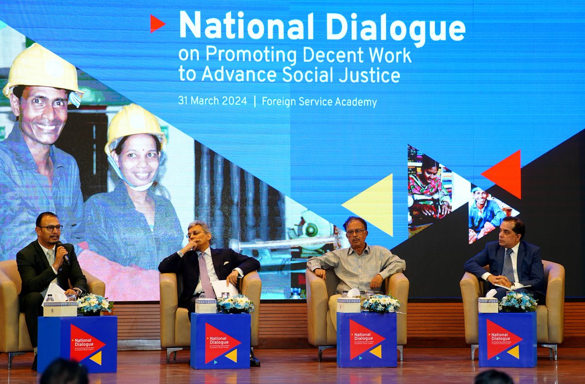 FS attended a national dialogue on Promoting Decent Work Agenda to Advance Social Justice on 31 March 2024 at the FSA. FS emphasized multi-stakeholder dialogues on certain labour related issues that would be critical for Bangladesh’s smooth and sustainable graduation.