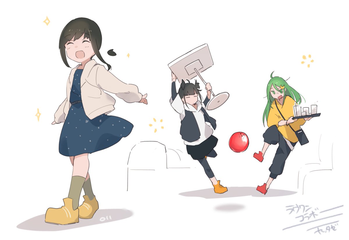 吹雪(艦隊これくしょん) ,長月(艦これ) 「あ 」|まるかんのイラスト