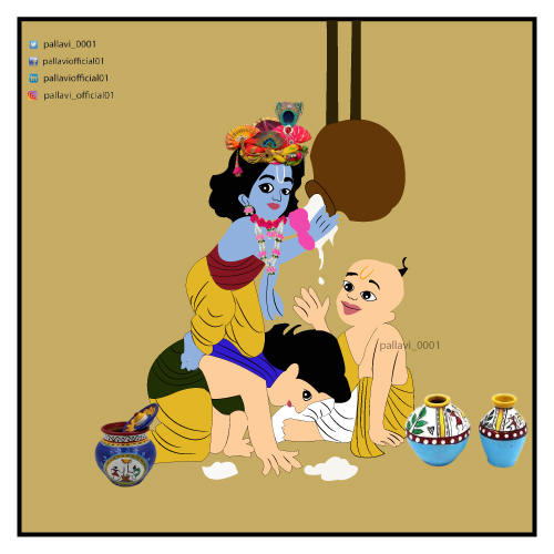 Krishna &amp; Sudama
#Hastag #fashion #fashiondesigner #fashionstyle #graphicdesigner #fashionbloger #digitalart #digitalartwork #sudama #krishna