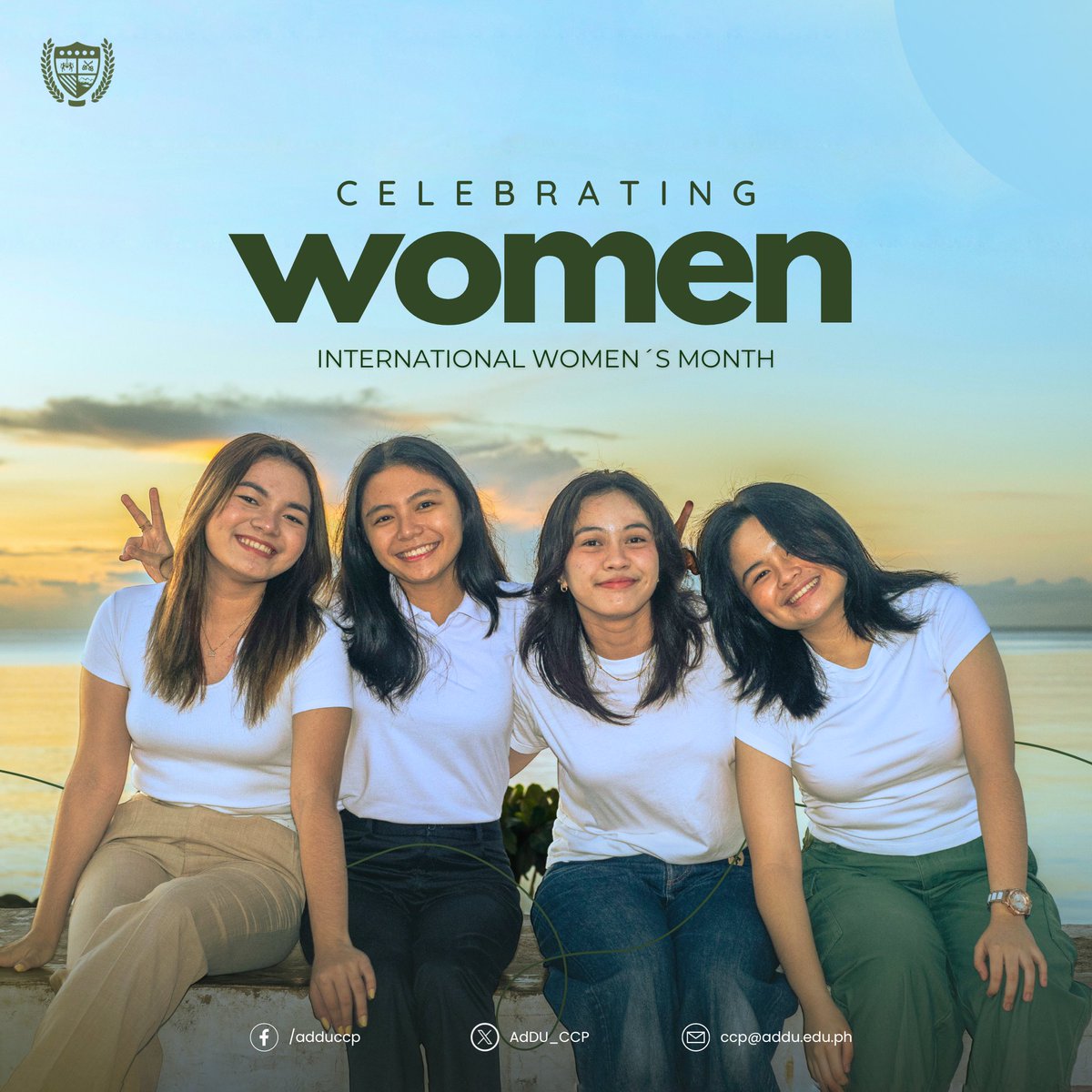 AdDU_CCP's tweet photo. March 2024 | International Women's Month.

As the women’s month comes to a close, let all of us be reminded that the promotion and empowerment of women never ends in March, but it begins every day. 💛 https://t.co/OQ6GrZCNkA