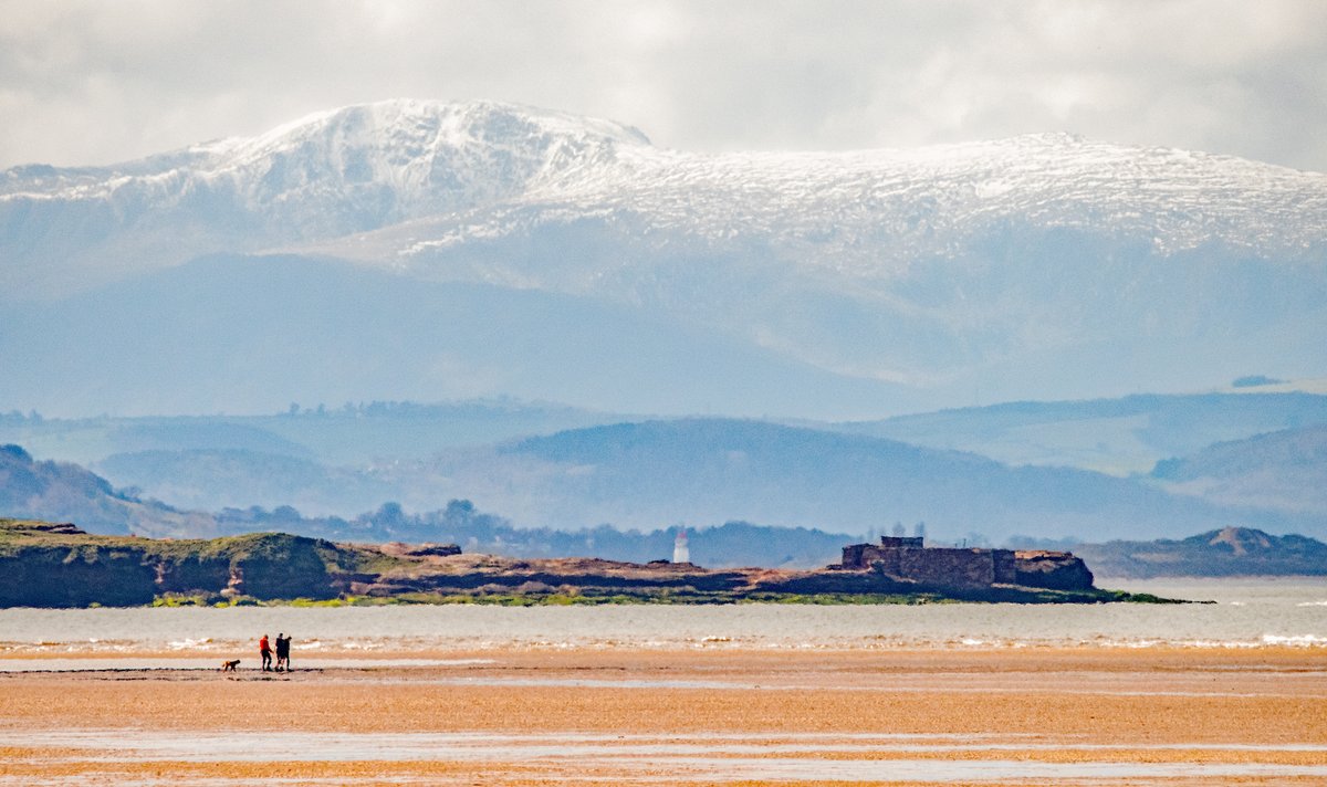 The view from Hoylake of Hilbre Island and the Welsh hills and mountains beyond. #Photography #Landscape #Wirral #Wales