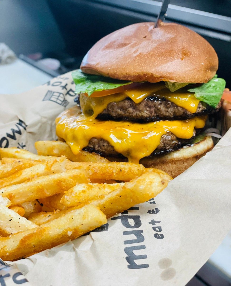 PSA: ask for your burger with double patty and thank us later 🍔 

In fact, just about anything you can think of we can do. Get creative! We can make it happen 🍽️  See you soon, Monday.

#EatMud