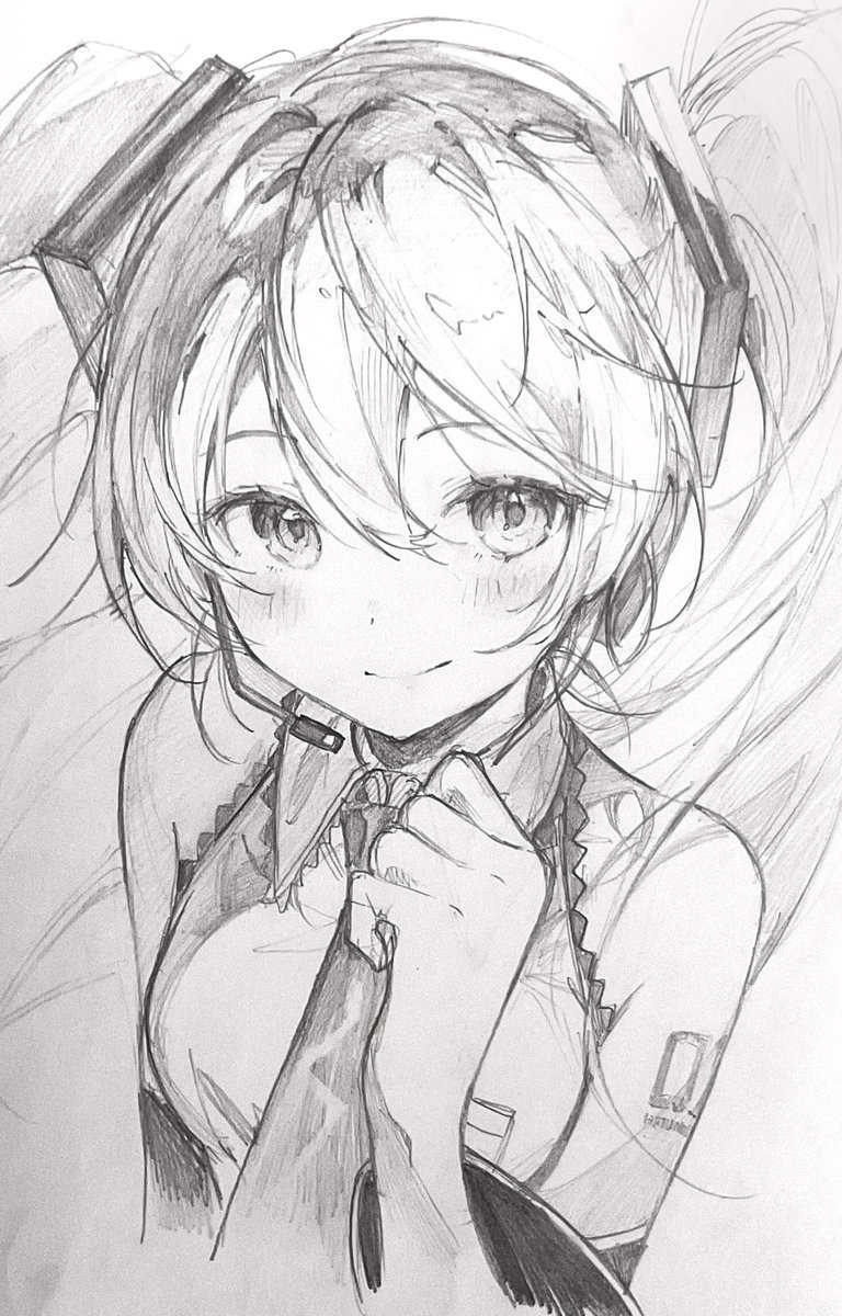 2b鉛筆ミクちゃん✏️