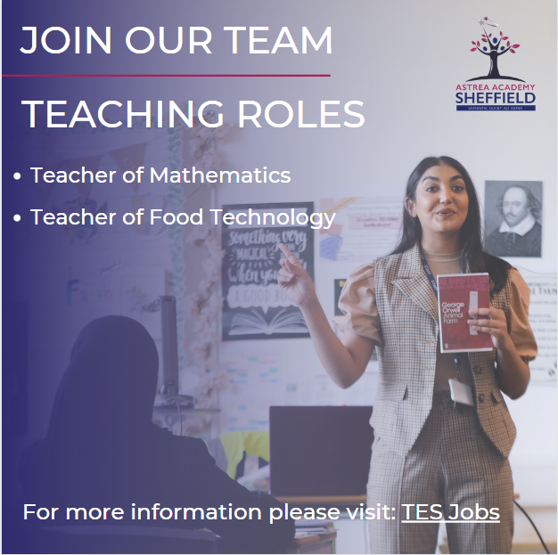 🌟We’re recruiting 🌟 At AAS we can offer you 🌟A Comprehensive CPD package. 🌟Centralised resources. 🌟Centralised policies and procedures. 🌟Tenacious and respectful scholars. ❗️Closing date 14th April❗️ #Sheffield #edutwitter #edujobs