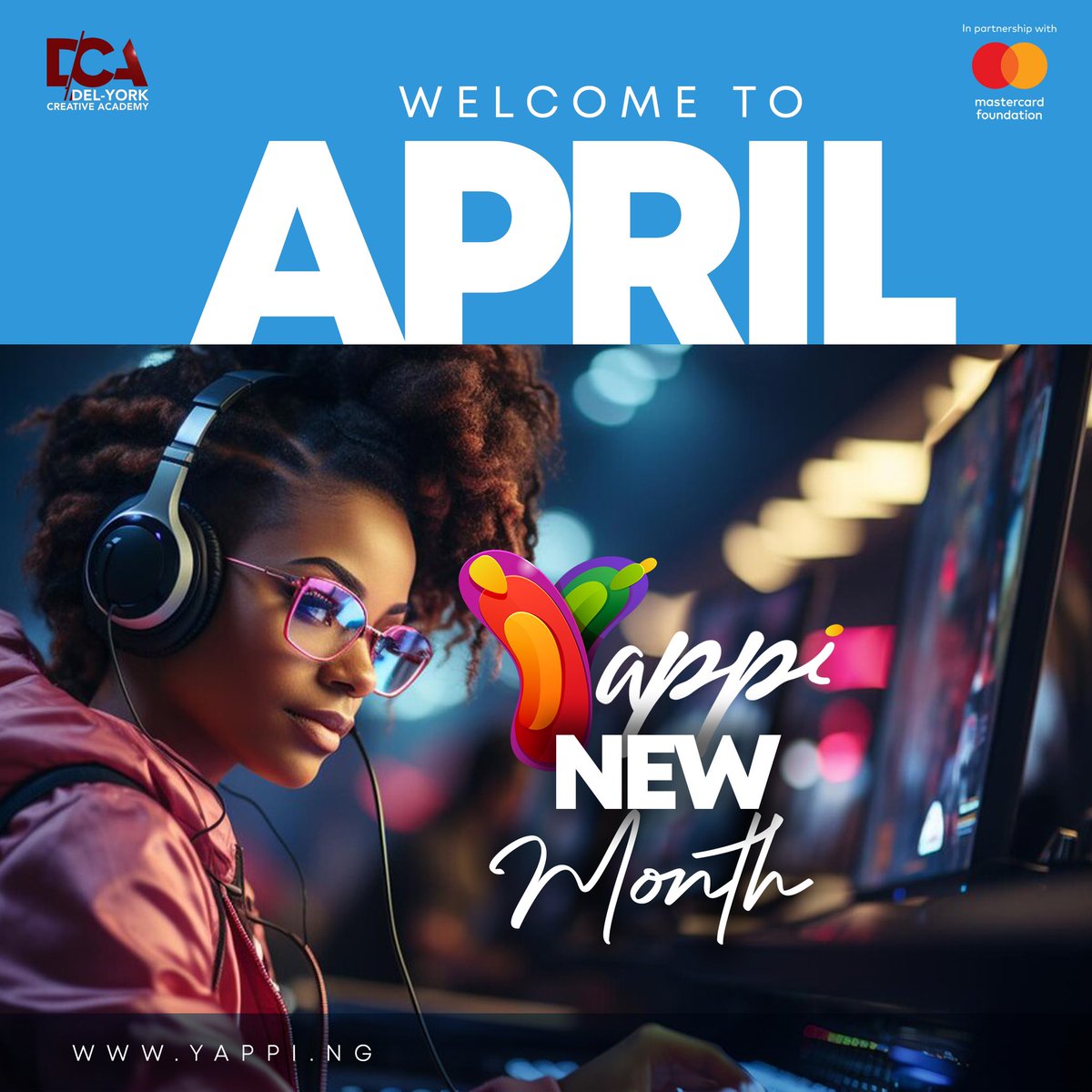 YAPPI new month!

Let's make April a masterpiece! ✨ This month, take a leap of faith like a character stepping off the storyboard and into reality. 

Learn Animation for free at YAPPI. 

#Yappi #NewMonth #DreamBig #MasterCardfoundation #delyorkcreativeacademy #motivation #anime
