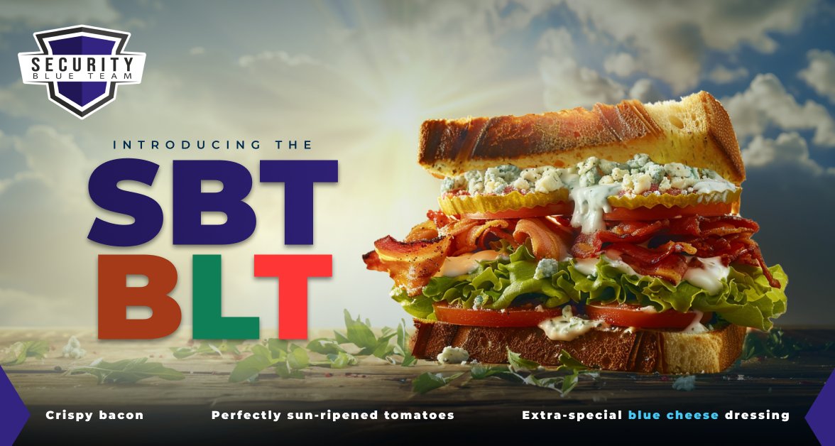 Remember when we set the record straight about how we offer BTL1 certs, NOT BLT sandwiches? Well, so many of you said you'd love to try an SBT sandwich, that we decided to make it happen! The SBT BLT is available for a limited time only. Get yours here: securityblue.team/sandwich-launch