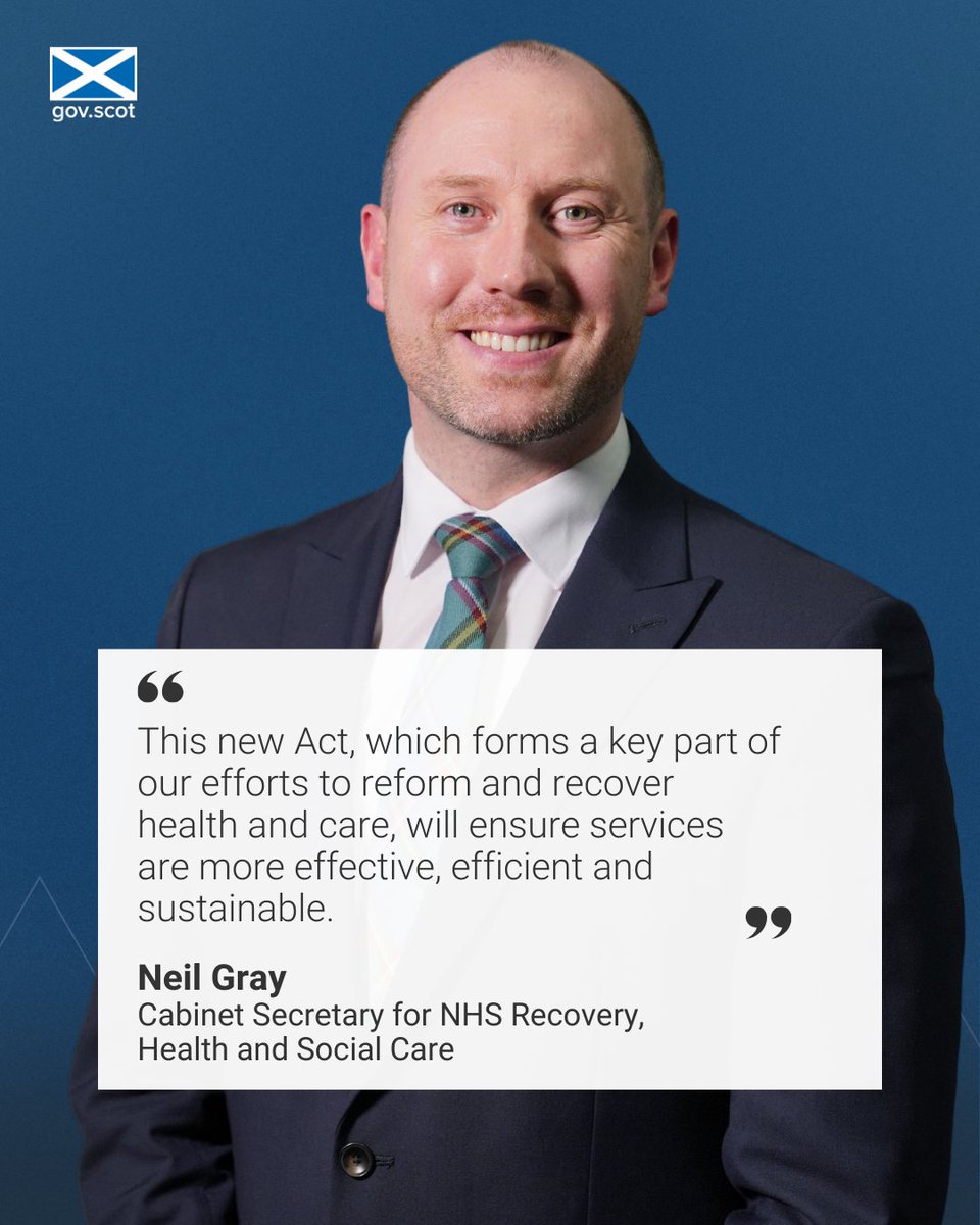 Health Secretary @Neilcgray welcomed the Health and Care Staffing (Scotland) Act which came into effect today. The legislation for all @NHSScotland health professions promotes better workforce planning and processes to support frontline staff delivering services.