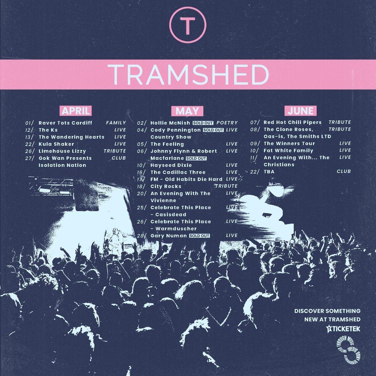 ✨COMPETITION!✨ Fancy winning a 2x tickets to a show of your choice at Tramshed in April, May or June? To enter, simply make sure you're following us, and reply to this post with the name of the show you'd like to go to! Good luck! Winner will be contacted on Thurs 4th April.