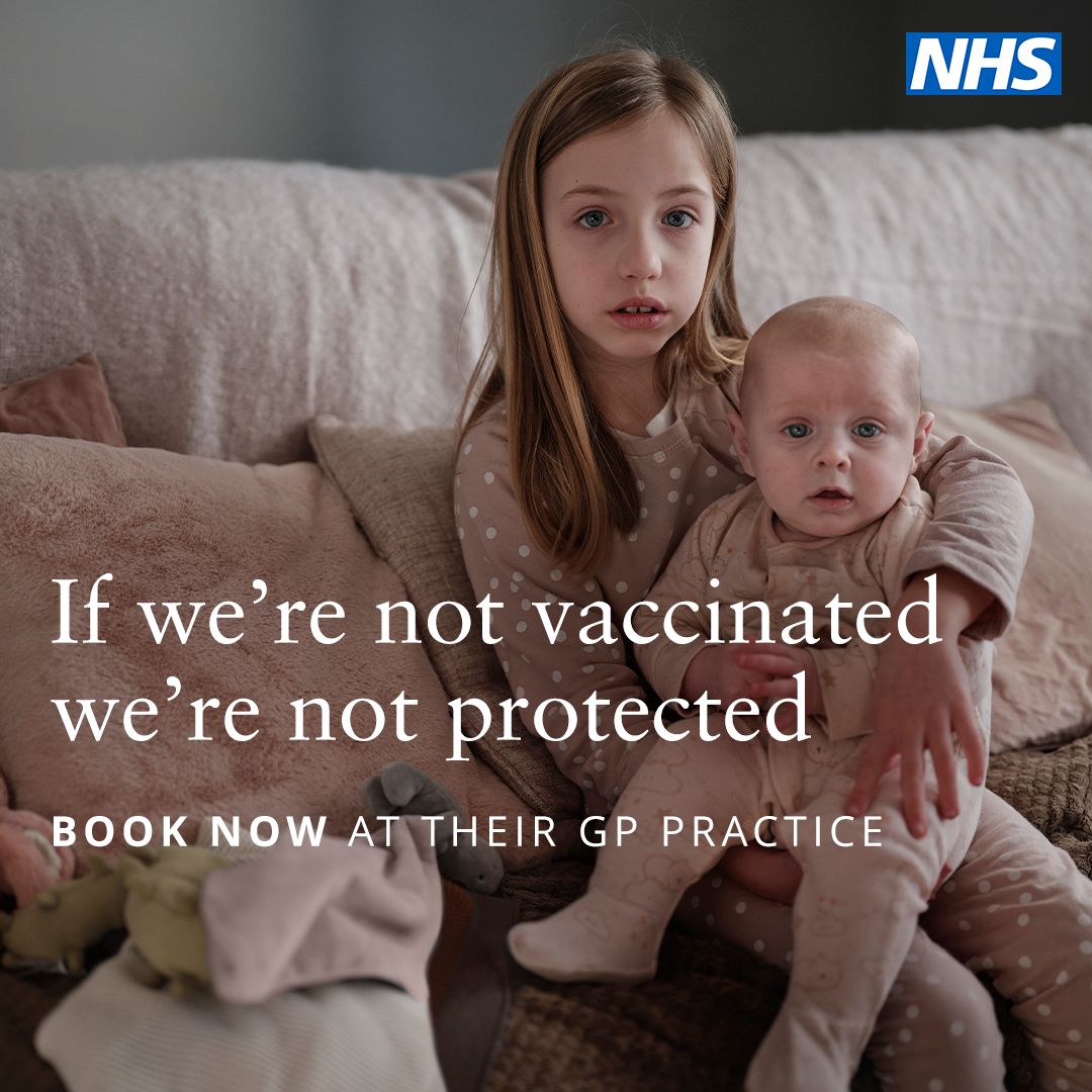 All routine childhood vaccinations are free, and even if your child misses any doses, you can book a catch up appointment with your GP practice. For more info, visit nhs.uk/childhoodvacci…