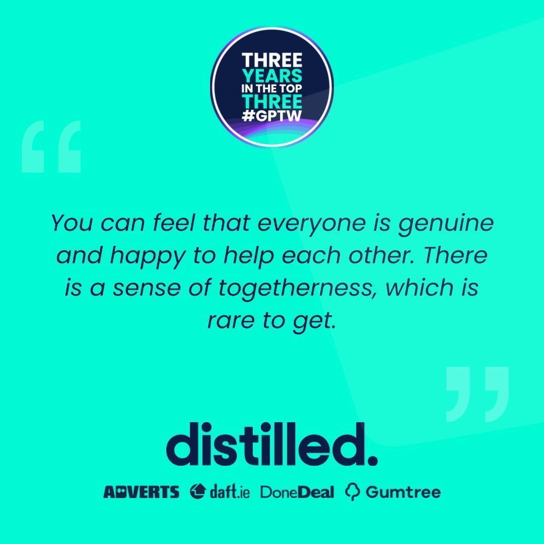 At Distilled we want all employees to feel that they #belonghere so it was great to receive such a positive comment during a recent check-in with a new employee!!! 💜 🫶 

#greatplacetowork #lifeatdistilled #createwithpurpose #playyourpart #belonghere