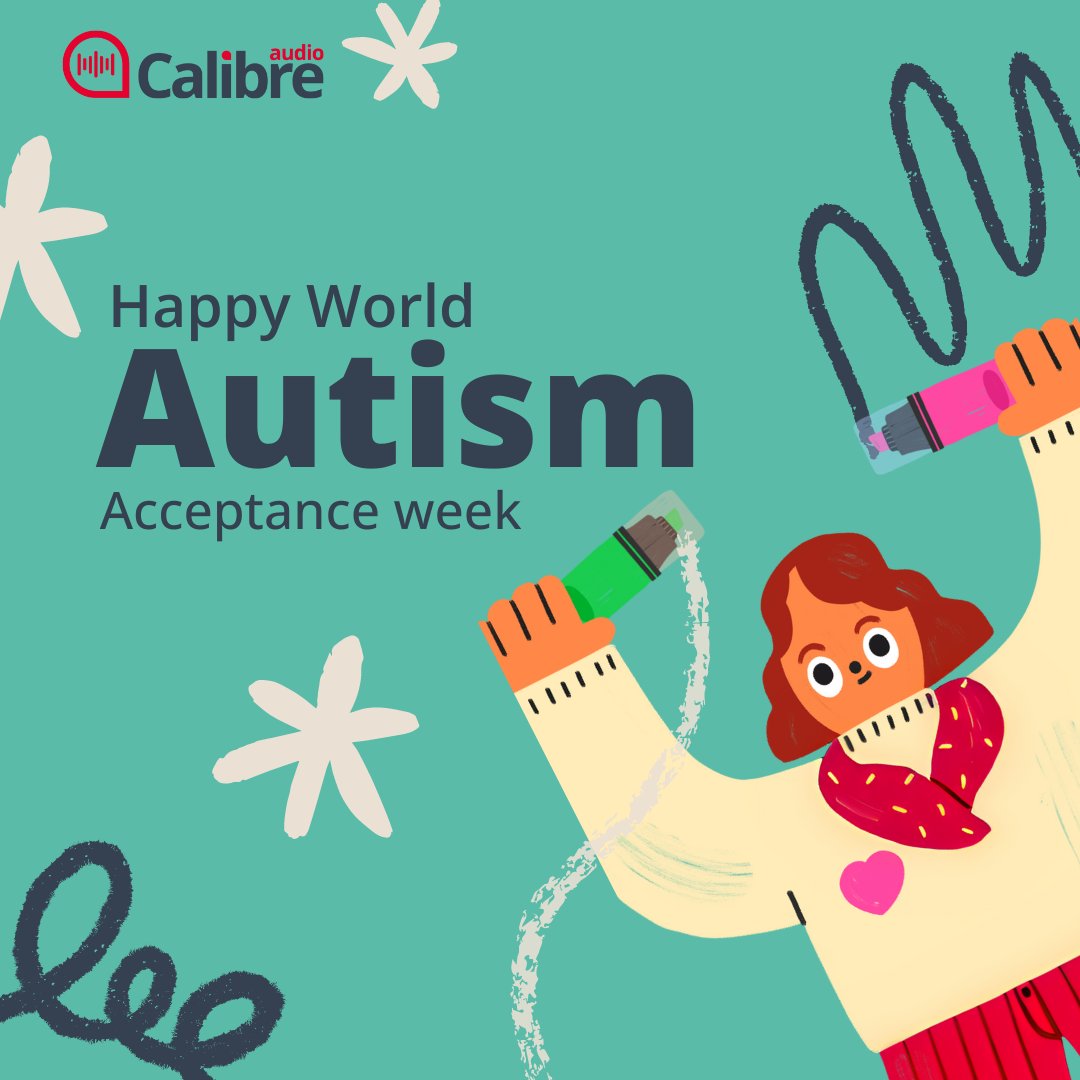 Embrace neurodiversity and celebrate Autism Acceptance Week! 🌟 If you struggle to read print sign up for MyCalibre today to access a wide range of Audiobooks. ca-li.org.uk/GsELco #AutismAcceptance #CalibreAudio