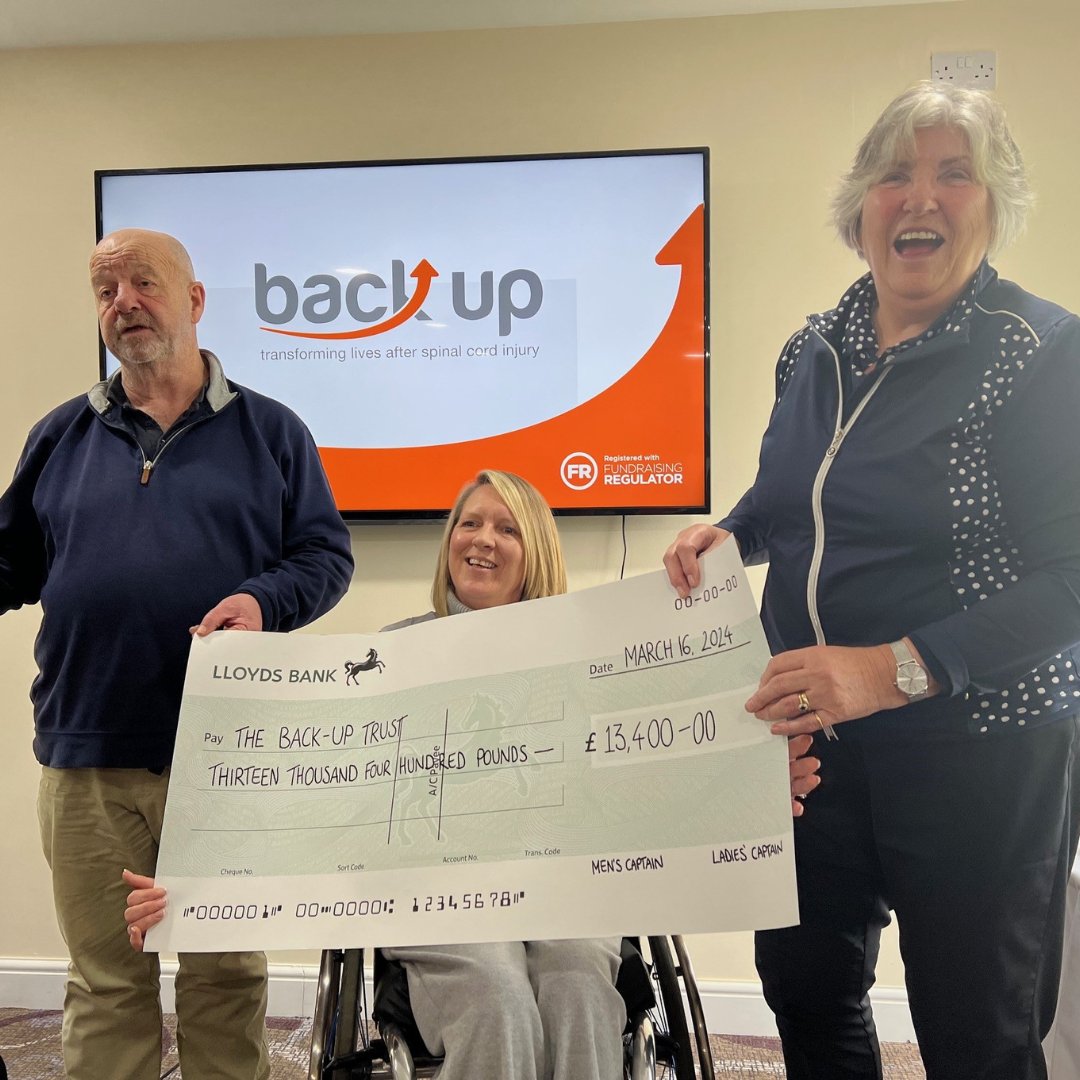 We'd like to say a huge thank you to the members of Milford Golf Club for choosing us as their charity of the year for 2023. They raised an incredible £13,400 for Back Up through a variety of events over the year. ow.ly/Frs950R4k39 #MilfordGolfClub #CharityOfTheYear