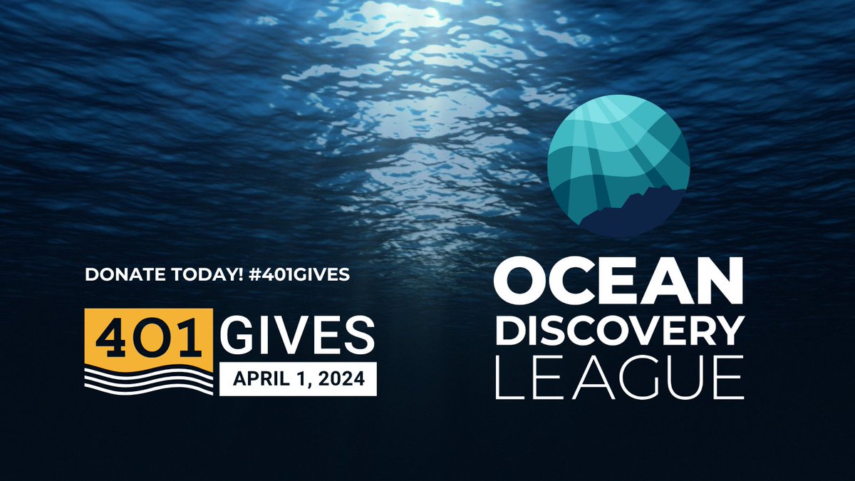 Ocean Discovery League is a proud #RhodeIsland -based non-profit! Today is #401Gives, and our founder @katycroffbell, a RI resident and <a href="/URIGSO/">URI Graduate School of Oceanography</a> graduate, is working to make deep ocean exploration affordable and accessible. Consider a donation today! ow.ly/hns750R5y3w