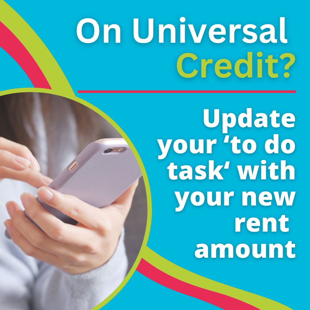 TaiTarian's tweet photo. If you claim universal credit you need to update your 'to do' task with your housing costs (new rent amount) TODAY. Details are in the reminder letters we have sent last week. Update today so you aren't underpaid. #timetoupdate #ucclaimants https://t.co/XkhNhOX1B6